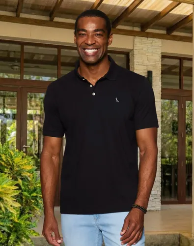Camisa Polo Reserva Essence Básica Preto Liso Gg