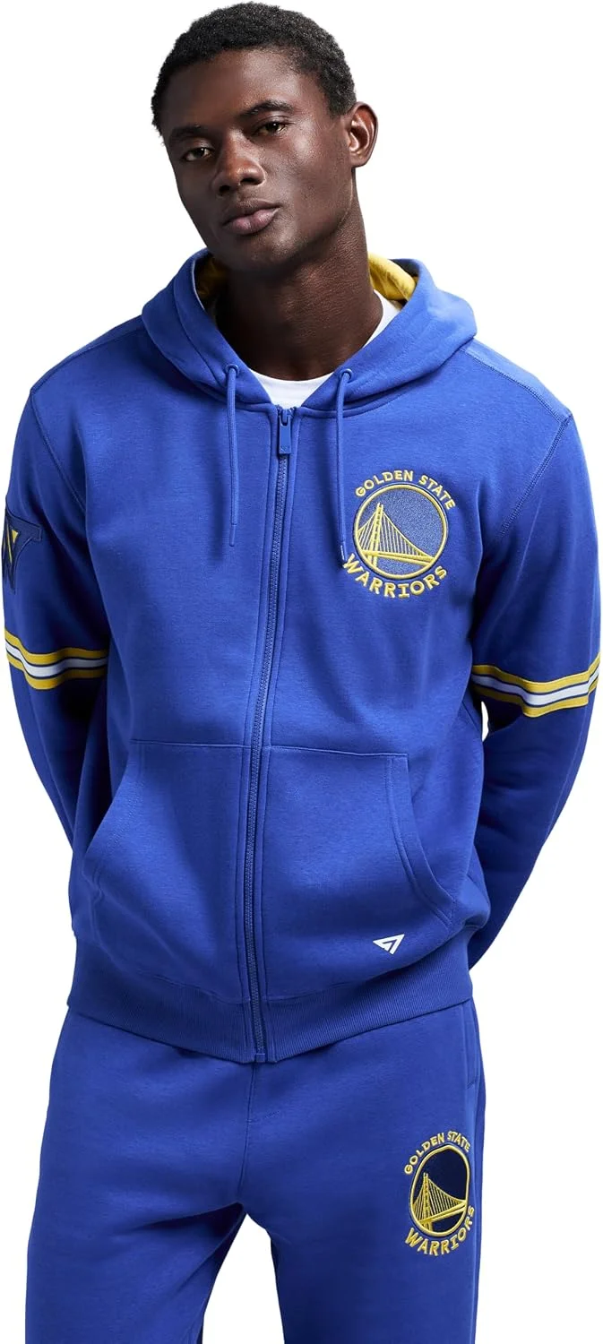 Suéter com capuz X Nba Officially Licensed Men's Full-zip Up Long Sleeve Hooded Fleece Sweatshirt GAME 7Masculino