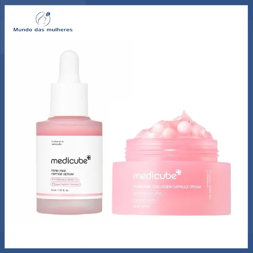 Medicube Salmon PDRN Pink Ampoule  30ml + PDRN Pink Collagen Capsule Cream 55ml