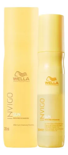 Kit Wella Shampoo Invigo Sun Pós Sol 250ml + Spray 150ml