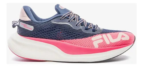 Tenis De Corrida Fila Racer Speedzone Feminino Original Marinho Geométrico 38 Br