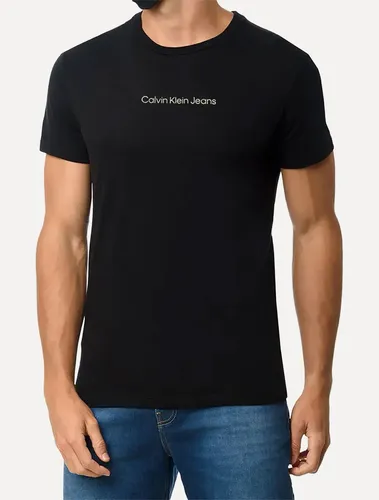 Camiseta Calvin Klein Jeans | Institutional New Logo Preta Preta M/m