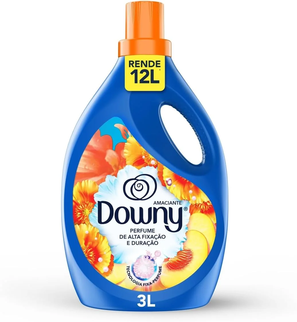 Downy Verão Tropical Amaciante Líquido Concentrado 3L (Rende 12L)