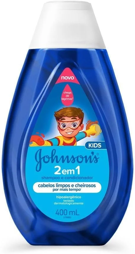Johnson's Shampoo e Condicionador Infantil 2 em 1, 400ml