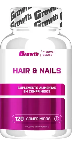 Hair E Nails 120 Comp. Growth Supplements - Sem Sabor Sem Sabor