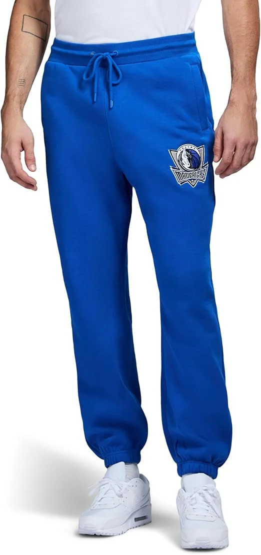 Game 7 Calça de moletom masculina X NBA oficialmente licenciada casual de lã com bolsos