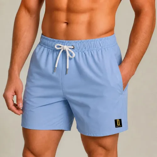 Short Masculino Neon Bermuda Praia Mauricinho Jr Rf. 001 Azul G
