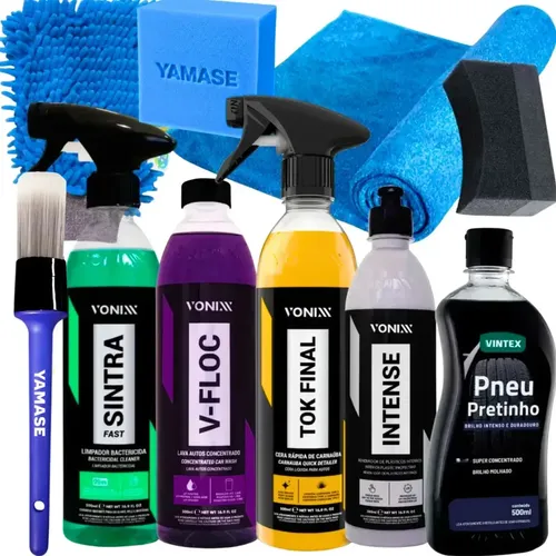 Kit Lavagem Shampoo Cera Tok Final Intense Sintra Fast Vonix