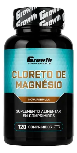 Cloreto De Magnésio 120 Comp Growth Supplements - Sem Sabor Sem Sabor
