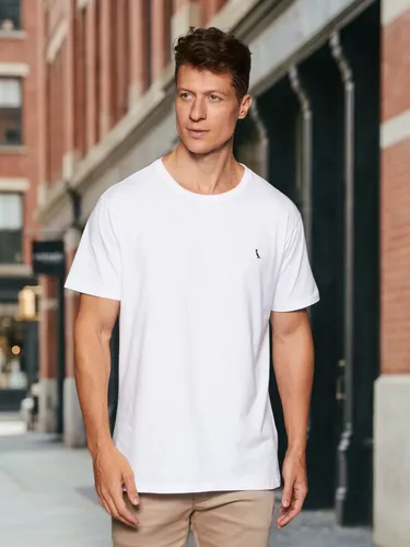 Camiseta Regular Essence Reserva Masculina Branco T-shirt Lisa M Liso