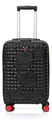 Mala De Bordo Viagem Pequena Preto Mickey Luxcel
