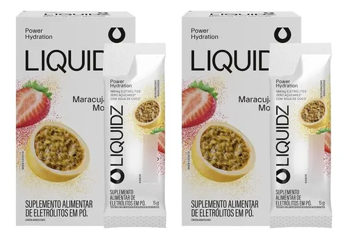 Liquidz® Eletrólitos Zero Açúcar Maracujá 12 Sachês