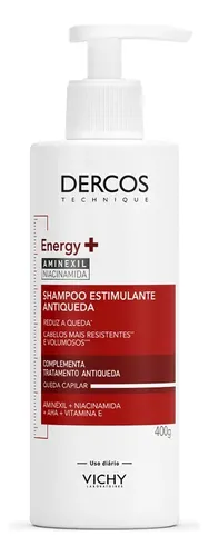 Shampoo Antiqueda Estimulante com Aminexil, Dercos Energy+ Vichy, 400g