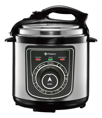 Panela De Pressão Elétrica Fmaxx Kitchen Chef 4 Litros 800w Preto 127v 60hz