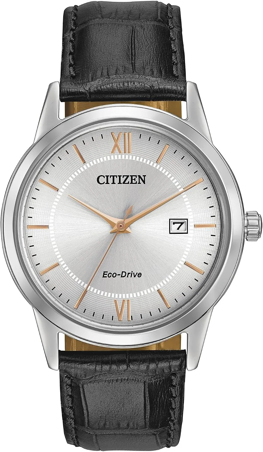 Relógio masculino Citizen Classic Eco-Drive, com pulseira de couro