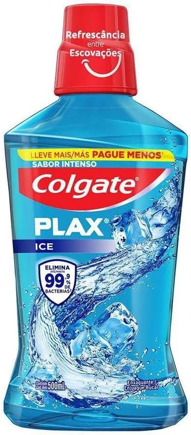 Enxaguante Bucal Colgate Plax Ice 500ml Leve 500ml Pague 350ml