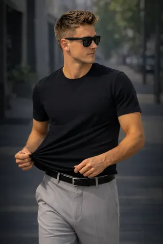 Camiseta Basica Modal Masculina Algodão Malha Peruana Preto Sem Estampa Gg Liso