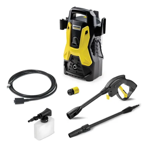 Lavadora De Alta Pressão Kärcher Prática Black 1500 Psi/libras 1400w 300l/h Com Aplicador De Detergente E Lança Regulável 220v Amarelo/preto
