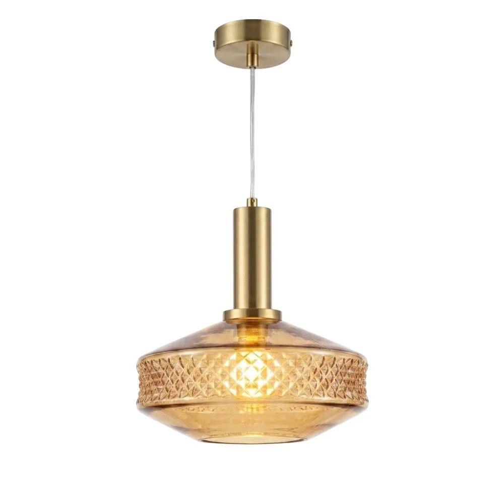 Pendente Turmalina E27 25cm - Âmbar