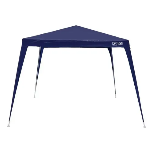 Tenda Gazebo Azul Polietileno 3x3 Metros Desmontável Camping Praia Pésca Usd