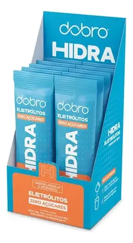 Hidra Eletrólitos Dobro Laranja E Morango 10x7g Sabor 10 Unidades