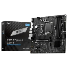 Placa Mãe MSI PRO B760M-P DDR4, Chipset B760, Intel LGA 1700, mATX, DDR4