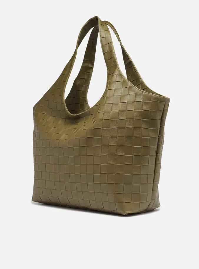 Bolsa Hobo Verde Grande Tressê