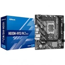 Placa Mãe ASRock H610M-HVS/M.2 R2.0, Chipset H610, Intel LGA 1700, mATX, DDR4, 90-MXBJJ0-A0BAY1Z