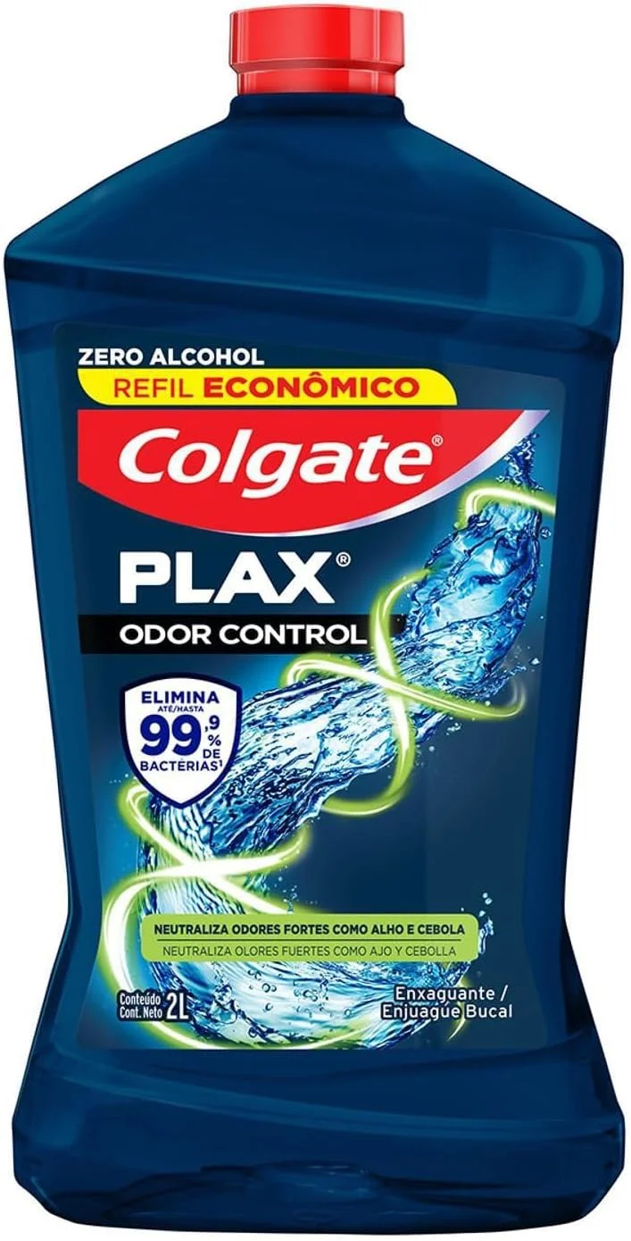 Enxaguante Bucal Colgate Plax Odor Control 2l | Sem Álcool