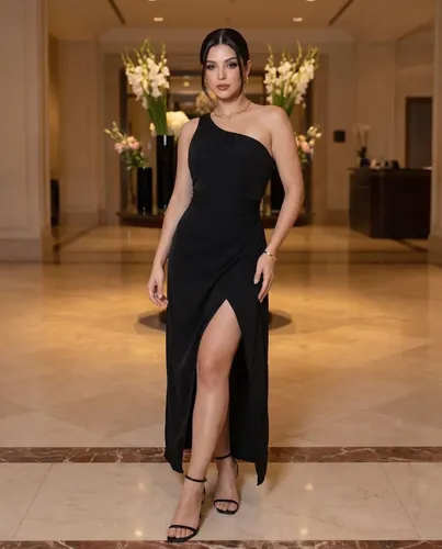 Vestido Longo Feminino Com Fenda Festa Madrinha Convidada