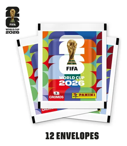 Kit 12 Envelopes com 84 figurinhas - Copa do Mundo 2026