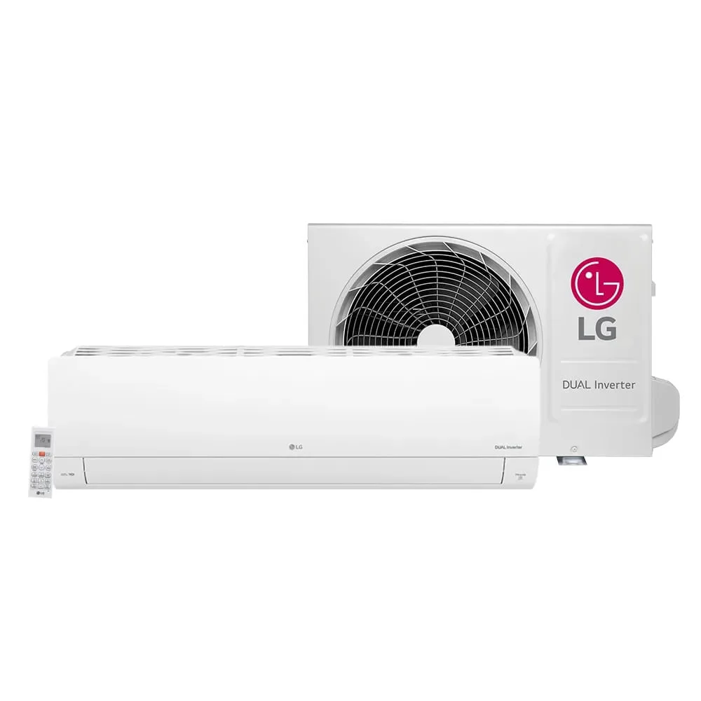 Ar-Condicionado Split Inverter LG Dual Compact +IA 12000 BTUs Frio 220V Branco