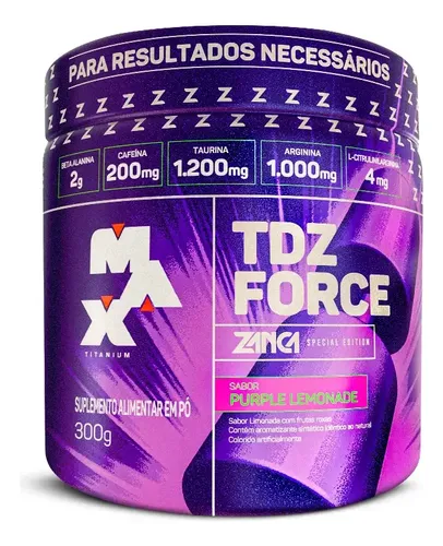 Pré Treino Tdz Force Gabriel Zancanelli 300g Purple Lemonade