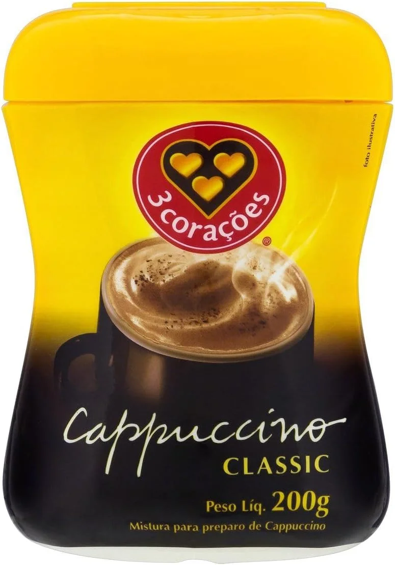 3 Corações Cappuccino 3Corações Classic - 200G, Pó