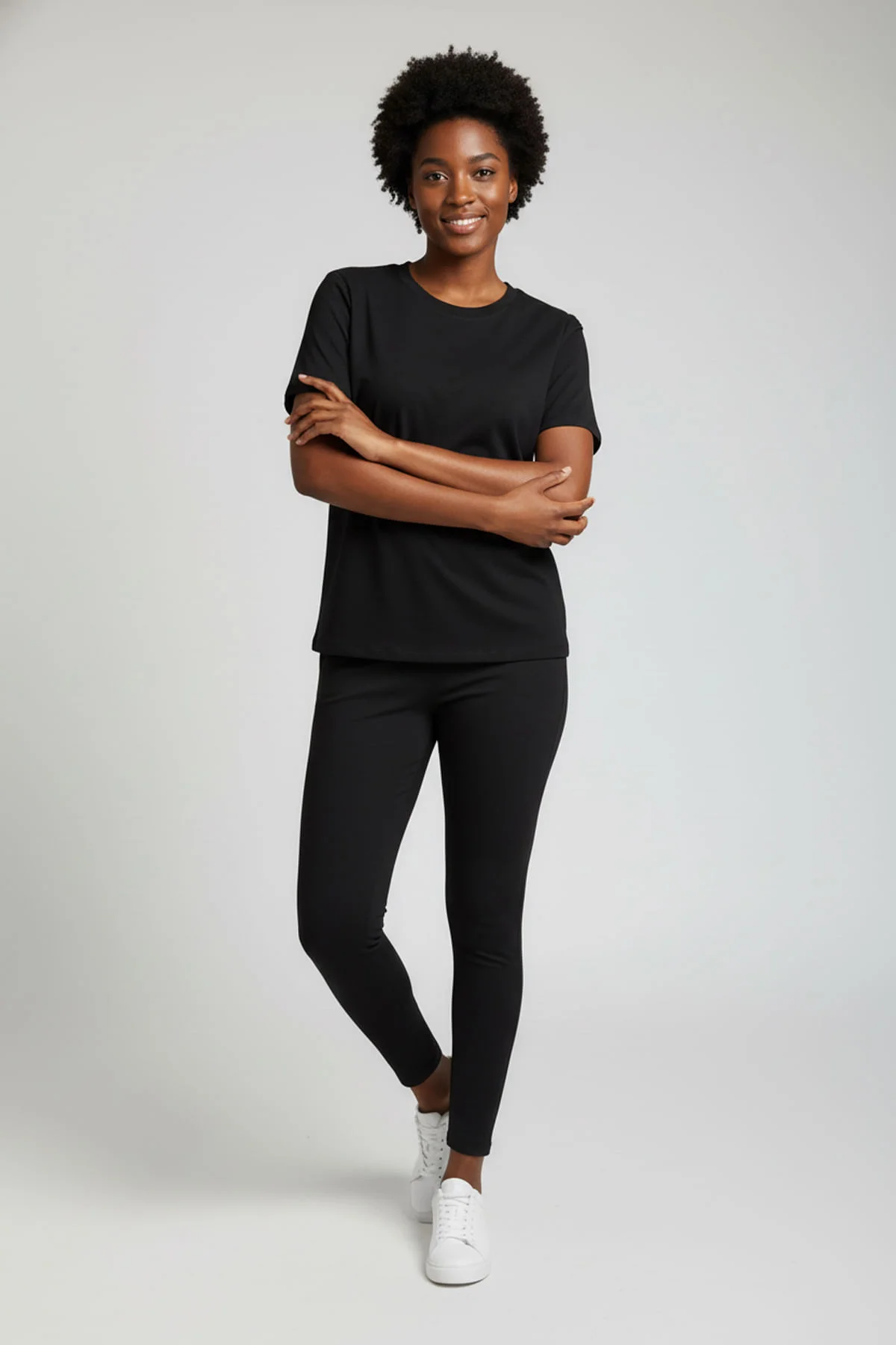 Blusa Feminina Conforto Essencial Toque Macio Preta - imagem 1
