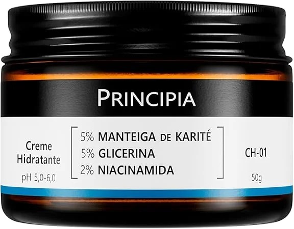 Creme Hidratante Facial 5% Manteiga de Karité + 5% Glicerina + 2% Niacinamida CH-01 com 50g