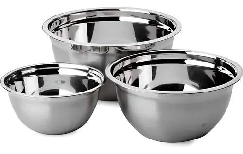 Conjunto De Tigelas Brinox 3pçs Suprema Em Inox - 2107/100