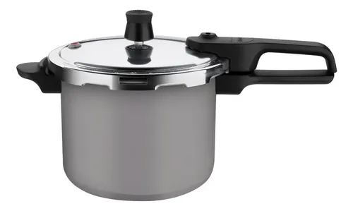 Panela De Pressão Rochedo Segura 4,5l Cinza Cinza
