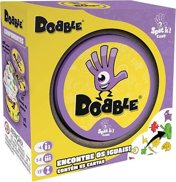 Asmodee Dobble Jogo de Cartas para Amigos, 2 a 8 Jogadores, Idade +6