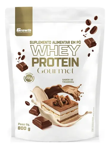 Whey Protein Gourmet 800g Growth Supplements - Tiramisu