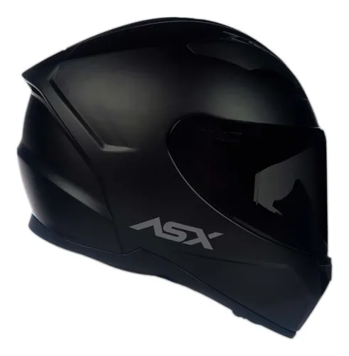 Capacete Asx City Solid Preto Fosco Integral Adulto Preto Monocolor Fosco 58