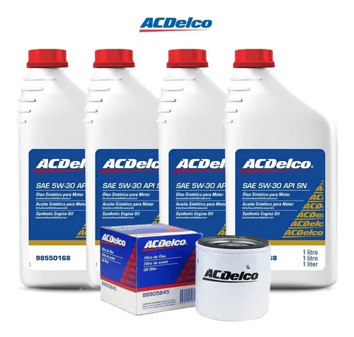 Kit Troca Oleo 5w30 Sintetico Onix 2013 2014 2015 1.4