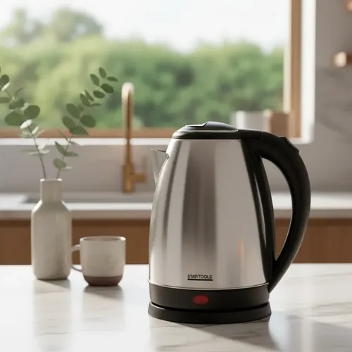 Chaleira Elétrica 2,0l Jarra Água Quente 1000w Bule Café Inox 220v
