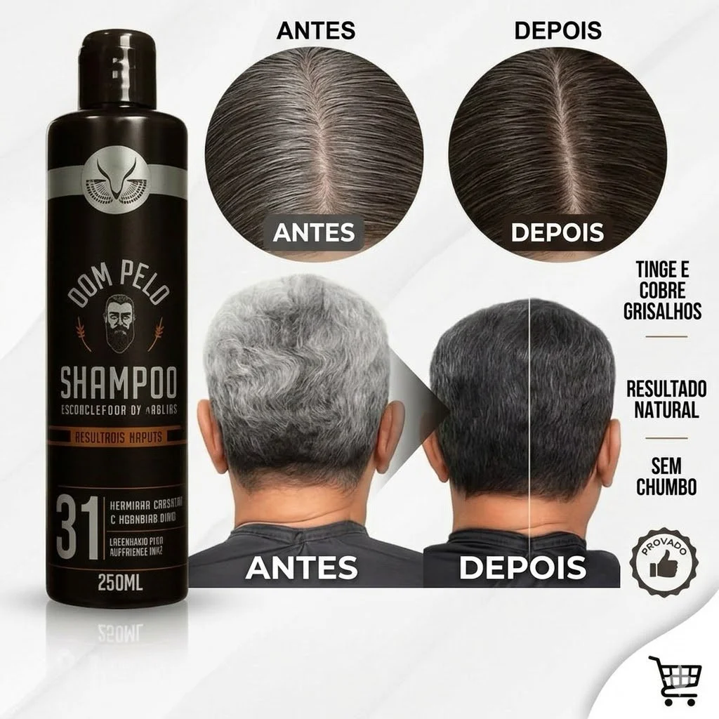 Shampoo Capilar Escurecedor  250ml - DOM PELO