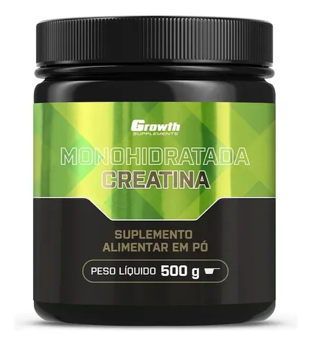 Creatina Monohidratada 500g Growth Supplements - Sem Sabor em Pó