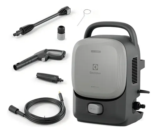 Lavadora De Alta Pressão Electrolux 1600psi 1400w De Potência Com Engate Rápido Easywash Lava Jato Lava Car Qws1600 Cinza