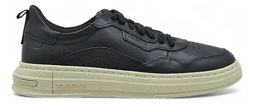 Sapatenis Democrata Masculino Denim Jake Couro Original