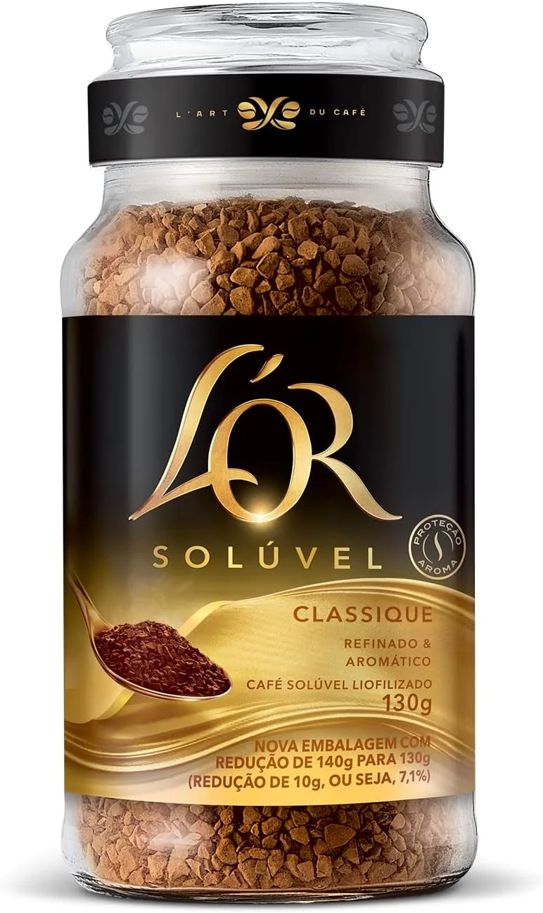 L'OR, Café Solúvel Classique Pote de Vidro 130g