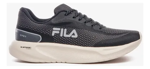 Tênis Masculino Spry Fila Preto/grafite/cinza Lisa 41 Br