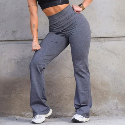 Calça Legging Leg Flare Zero Transparência Grossa Academia